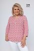 Picture of CURVY GIRL GEOMETRIC PRINT BLOUSE